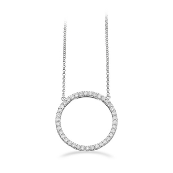 Dazzling hvidguld halskæde med diamanter 208626