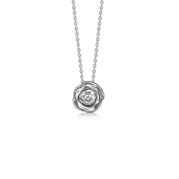 Rosalie halskæde i sølv fra Mads Z - 2120156