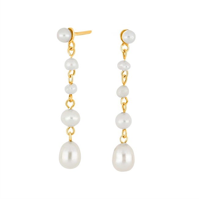 Nordahl Jewellery - PEARL52 ørestik i forgyldt | 30890005900