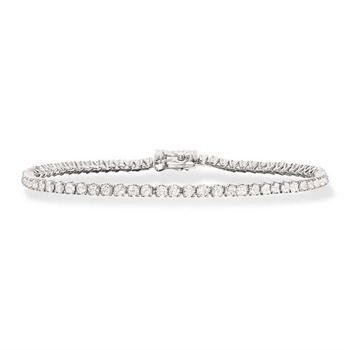 Dazzling hvidguld tennisarmbånd med diamanter – 601896