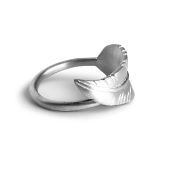 Jane Kønig Leaf ring i sølv med blad G0301-S 2