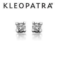 Kleopatra �restikker 14 kt. Hvidguld 0,10