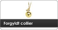 Forgyldt Collier