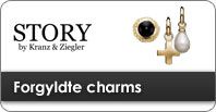 STORY forgyldt s&oslash;lv Charms