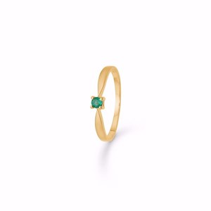 Guld & Sølv Design - Ring i 8kt. m smaragd 8369/6/08