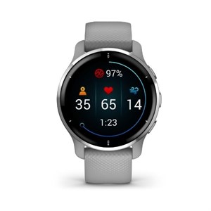 GARMIN - Venu 2 Plus, GPS, Powder Gray + Passivated smartwatch 