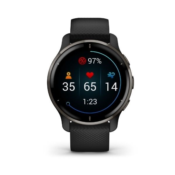 Billede af GARMIN - Venu 2 Plus, GPS, Black + Slate smartwatch