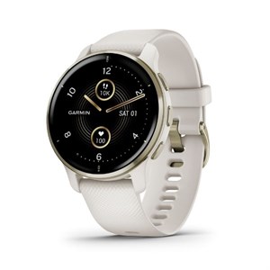 GARMIN - Venu 2 Plus, GPS, Ivory + Cream Gold smartwatch