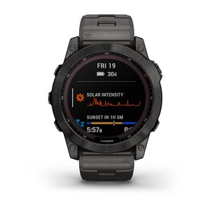 2 GARMIN - Fēnix 7X Sapphire Solar m. DLC titanium & titanium-rem