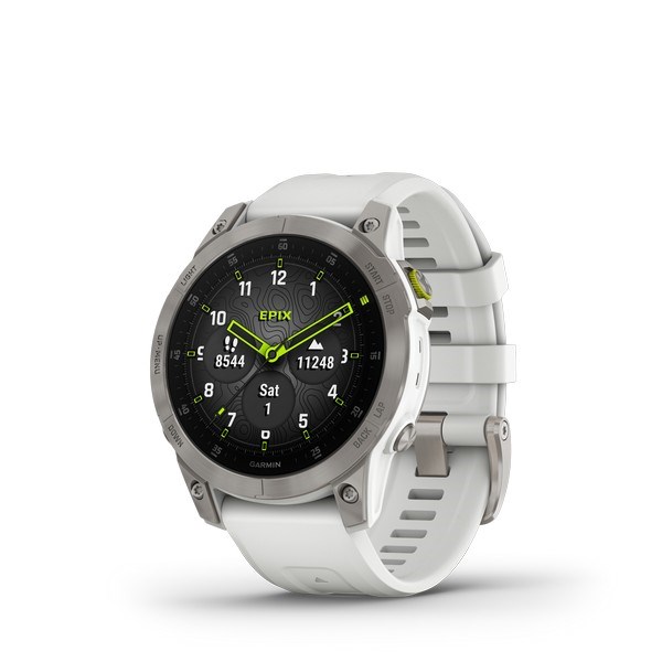 9: GARMIN - Epix (Sapphire) Gen 2 smartwatch i titanium m. silikonerem