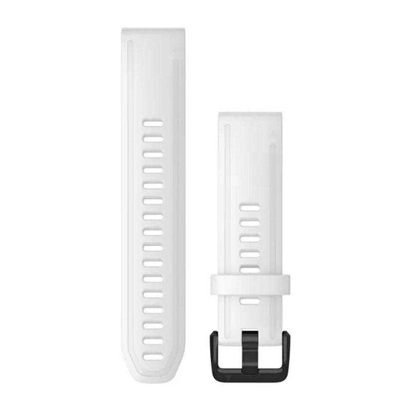 Urrem fra Garmin i silikone i farven hvid med sort hardware | SPAR 10%