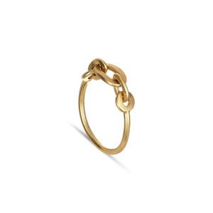 1 Jane Kønig - ROW Chain ring i forgyldt 