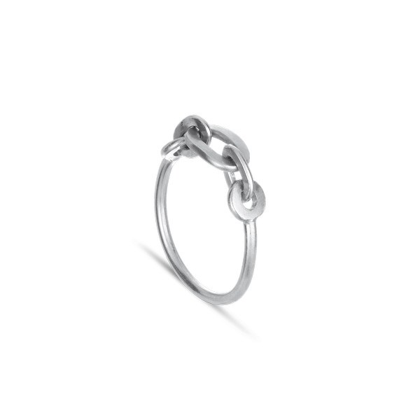 Billede af Jane Kønig - ROW Chain ring i sølv**