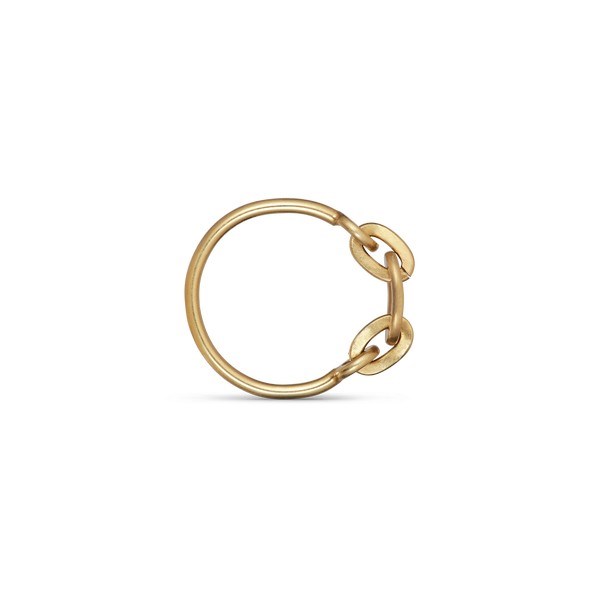 3 Jane Kønig - ROW Chain ring i forgyldt 