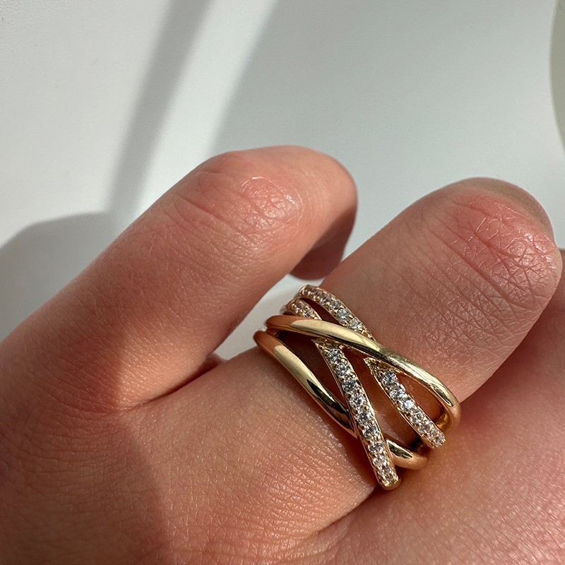Ring med bånd i 8 kt. guld fra Mads Z 0140470 1