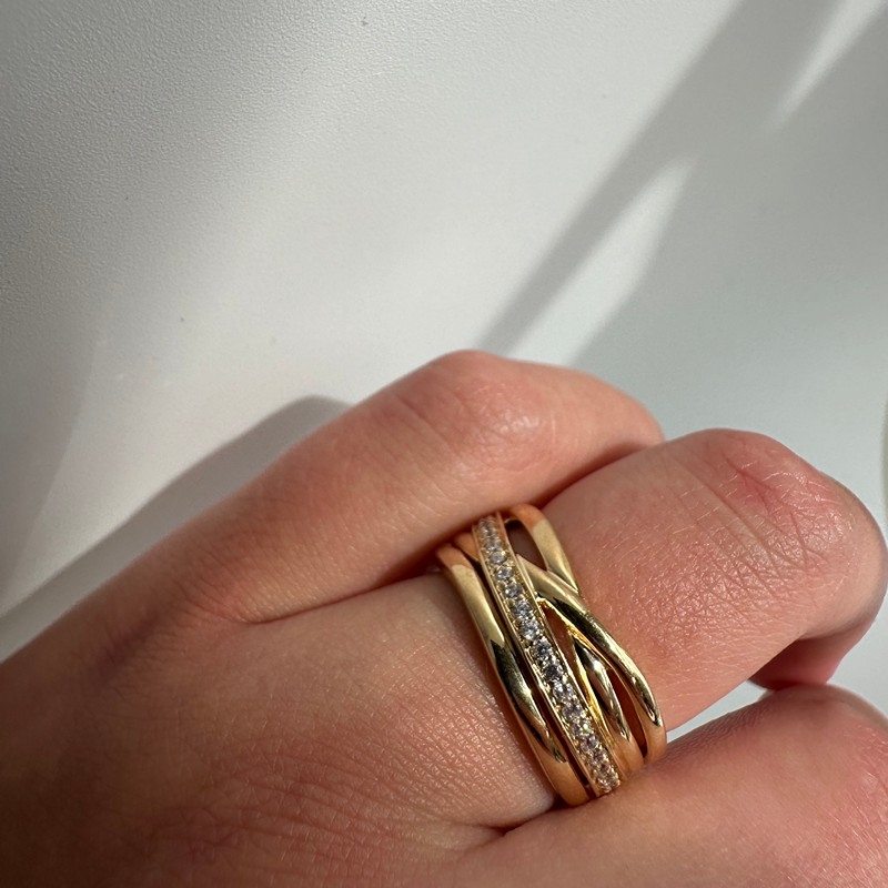 Ring med bånd i 8 kt. guld fra Mads Z 0140471 2