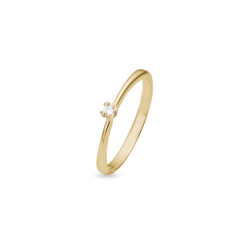 Mary Diamantring i 14 kt guld med lab-grown diamanterMary Diamantring i 8 kt guld 0,03ct