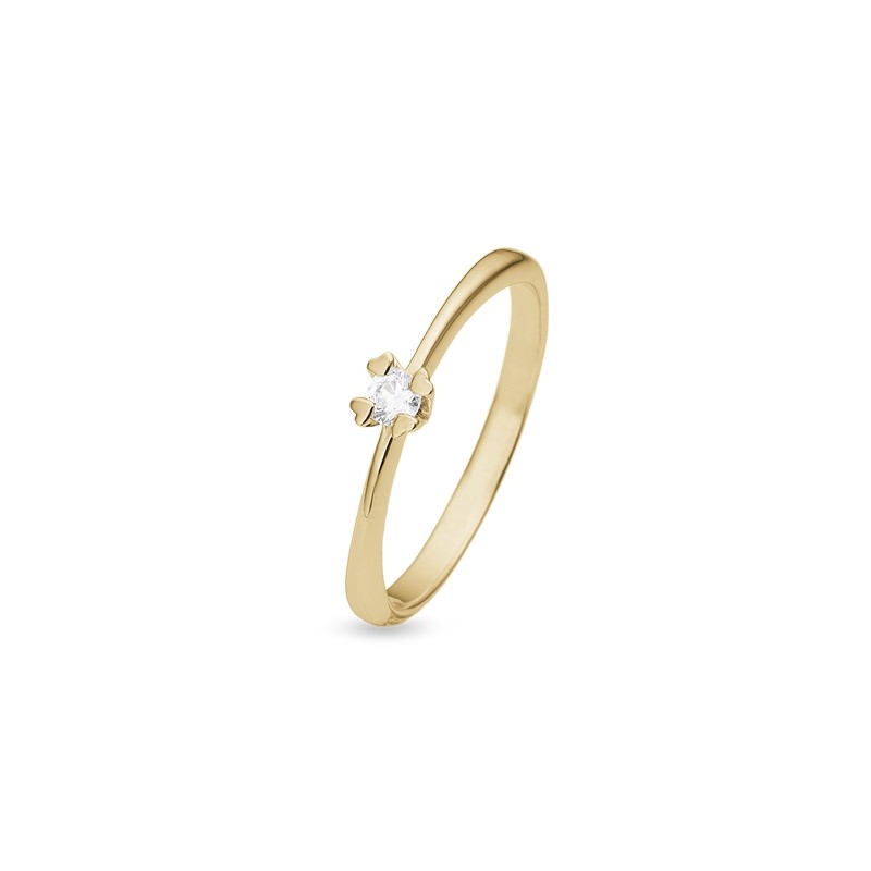 Mary Diamantring i 8 kt guld 0,10ct