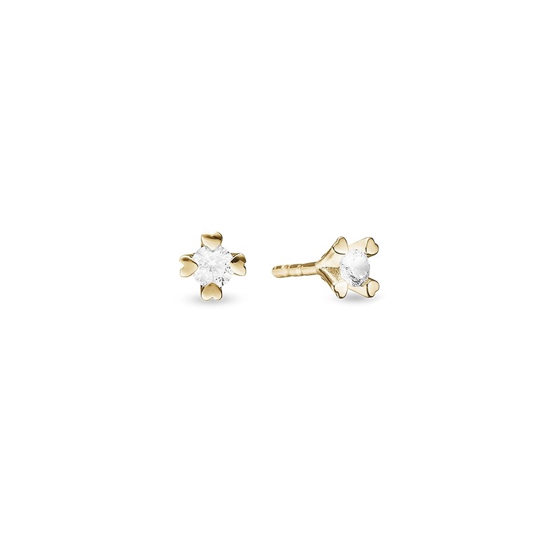 Mary Diamantøreringe i 8 karat guld med med lab-grown diamant af byAagaard 0,10ct