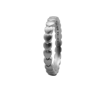 HEARTS ring i sølv fra Christina Collect 