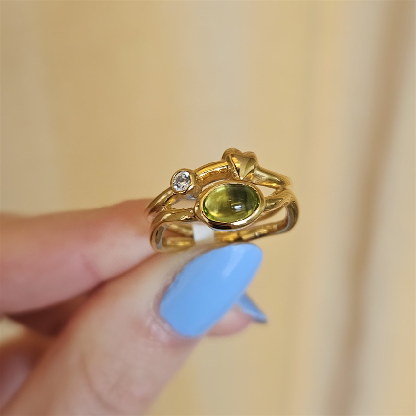 Rabinovich - Rainforest Dew ring forgyldt 80220369