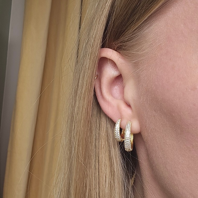  Aqua Dulce - Darling Emma Large i forgyldt sterlingsølv