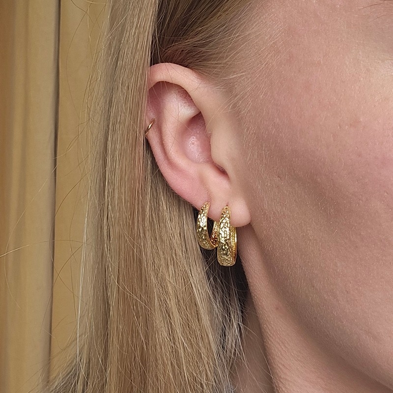  Aqua Dulce - Cappa Hoop i forgyldt sterlingsølv