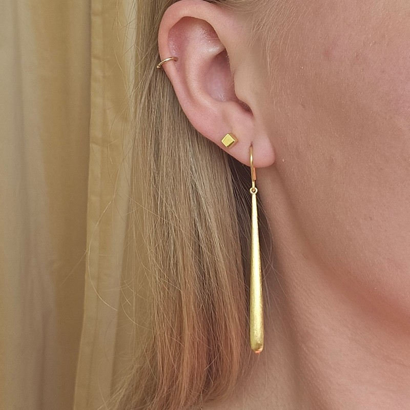 Jane Kønig - Magic Stud i forgyldt sølv