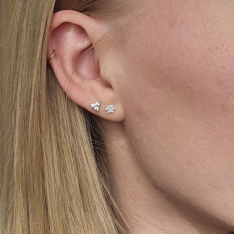  Aqua Dulce - Samara Earstud i sterlingsølv