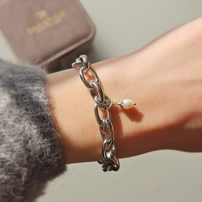 Christina Watches - Embrace Link armbånd i stål med Gratis smykkeskrin