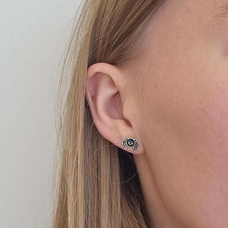 Halloween øreringe - Edderkopper