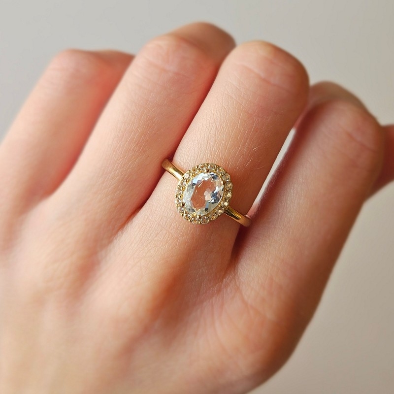 Mads Z - Celestial by Medina ring i 8kt. guld med Topas