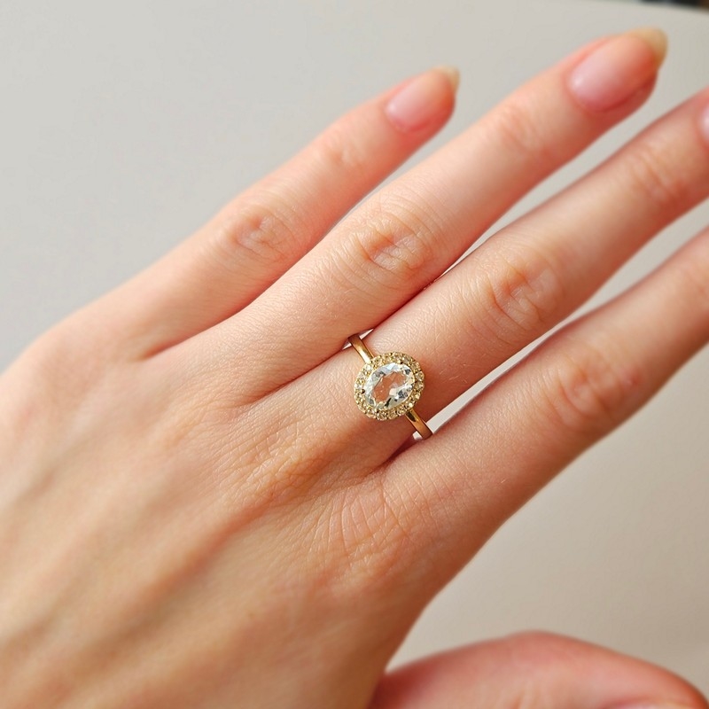 Mads Z - Celestial by Medina ring i 8kt. guld med Topas