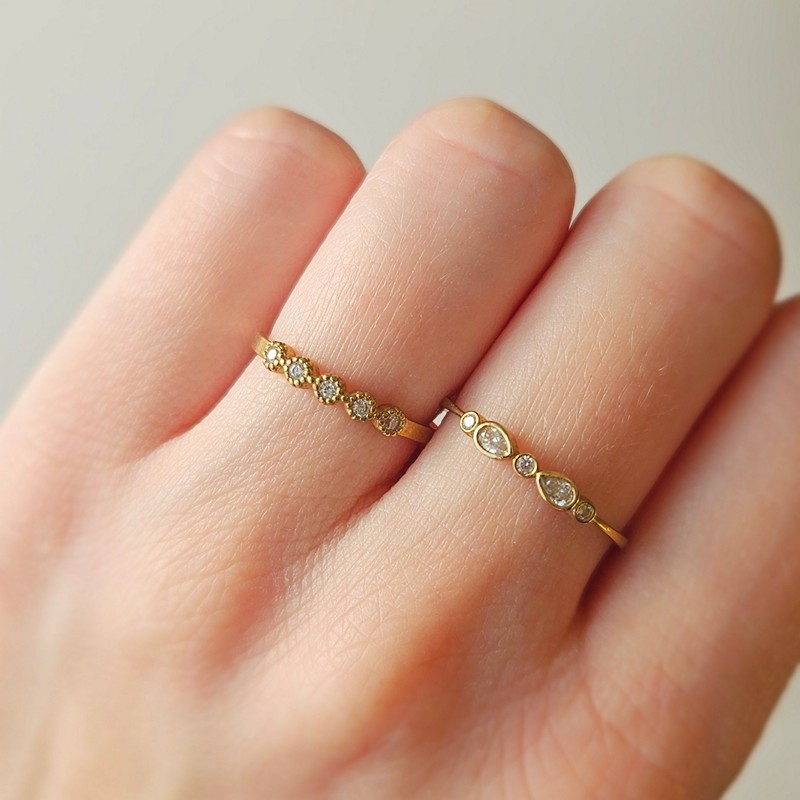 Mads Z - Blanca ring i 8 kt. guld med zirkonia