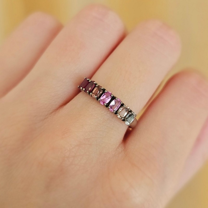 Mads Z - Poetry Ruby ring i sølv med ægte sten 