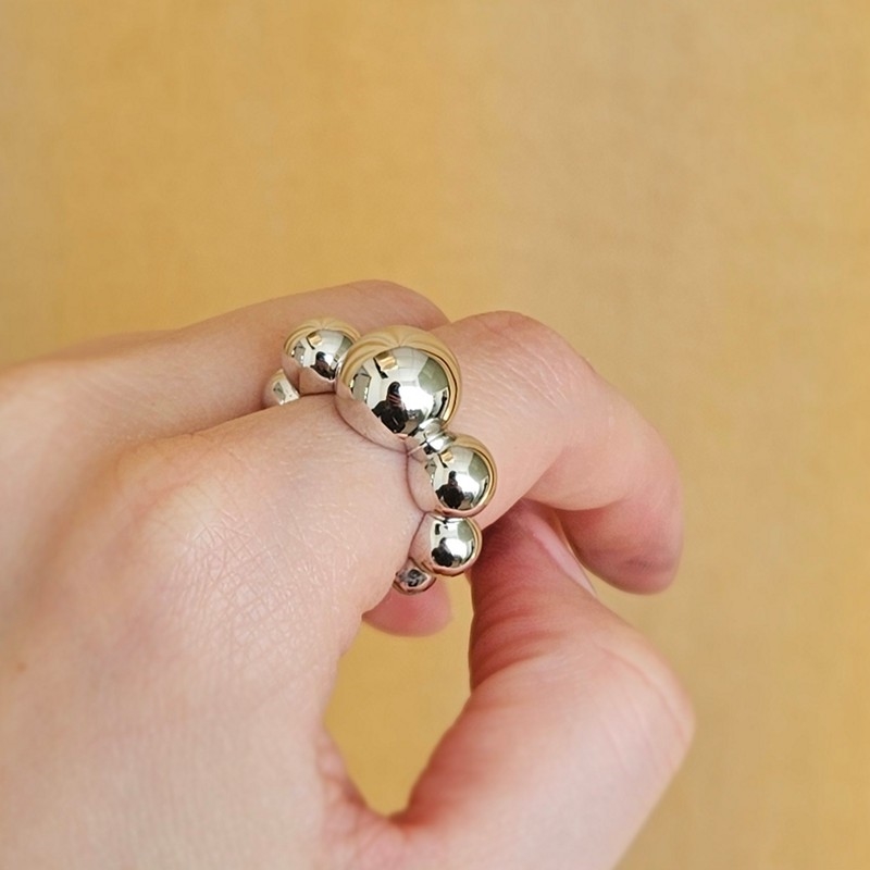 Mads Z - Biggest Ball ring i sølv