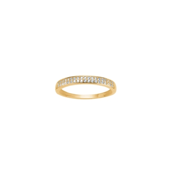8kt guld ring med zirkonia af Siersbøl 10428770300