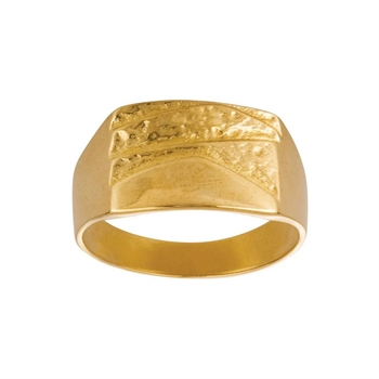 Signetring 8 eller 14 kt guld fra Son of Noa er en maskulin ring