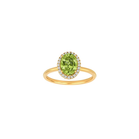 Joanli Nor - MILLENOR grøn ring forgyldt 10451235950