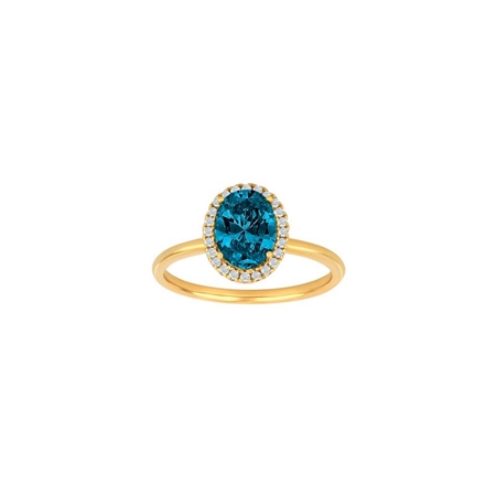 Joanli Nor - MILLENOR blå ring forgyldt 10451245950