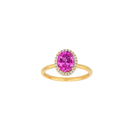 Joanli Nor - MILLENOR pink ring forgyldt 10451255950