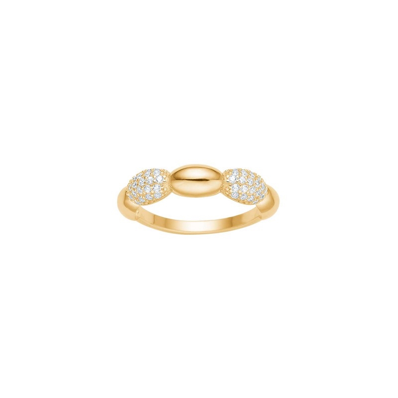 Joanli Nor REBECCANOR ring i forgyldt sterlingsølv m. zirkonia 