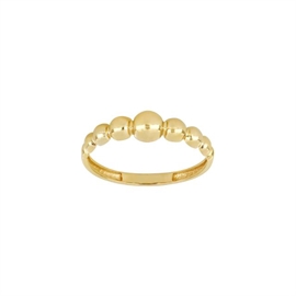 8kt guld ring med kugler 10830630300