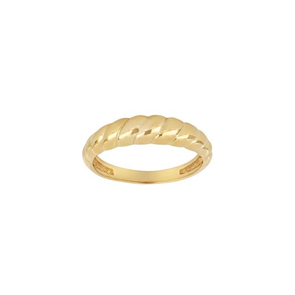  Siersbøl - 8 kt. snoet guld ring