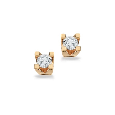 Kleopatra Ørestikker i 14kt. guld 0,10ct.-0,50ct. diamanter