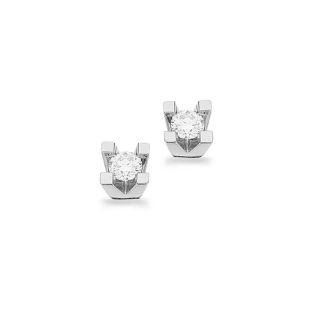 Kleopatra Ørestikker i 14kt. hvidguld 0,10ct.-0,50ct. diamanter