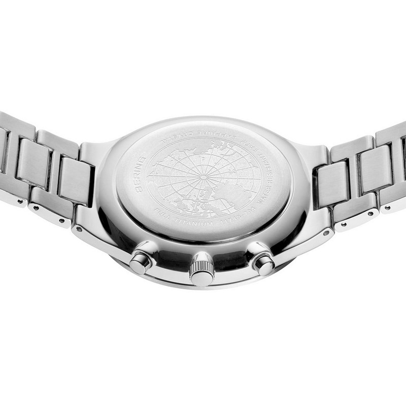 Titan Chrono herreur i stål fra Bering 11743-704