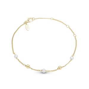 Christina FRESH WATER PEARLS armbånd forgyldt 601-G39