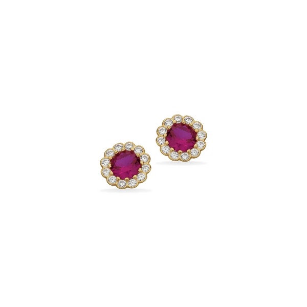 Scrouples - Ørestikker roset pink 8 kt. guld 123263