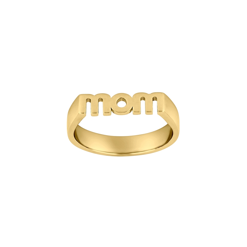 Nordahl Jewellery - STATEMENT52 MOM ring i forgyldt sølv